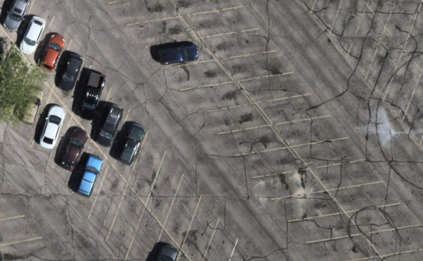 High-resolution aerial imagery example